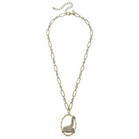 Canvas Style - Women's Giraffe Pendant Chain Link Necklace