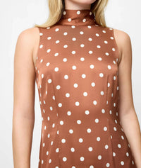 French Connection - Ennis Satin Sleeveless Bow Midi Dress