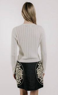 Love The Label - Sarafina Pointelle Knit Sweater