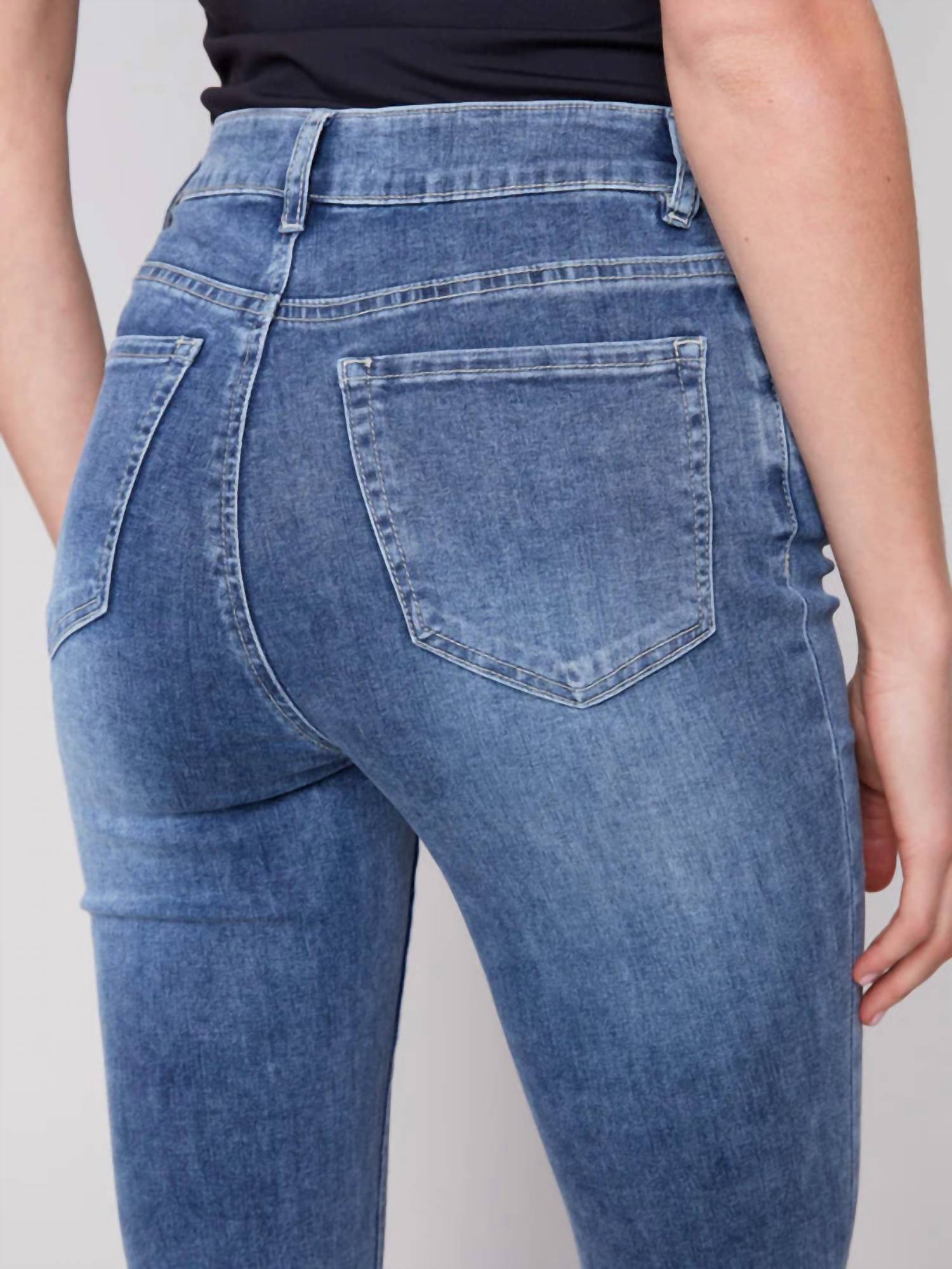 Charlie B - Asymmetrical Raw Edge Jean