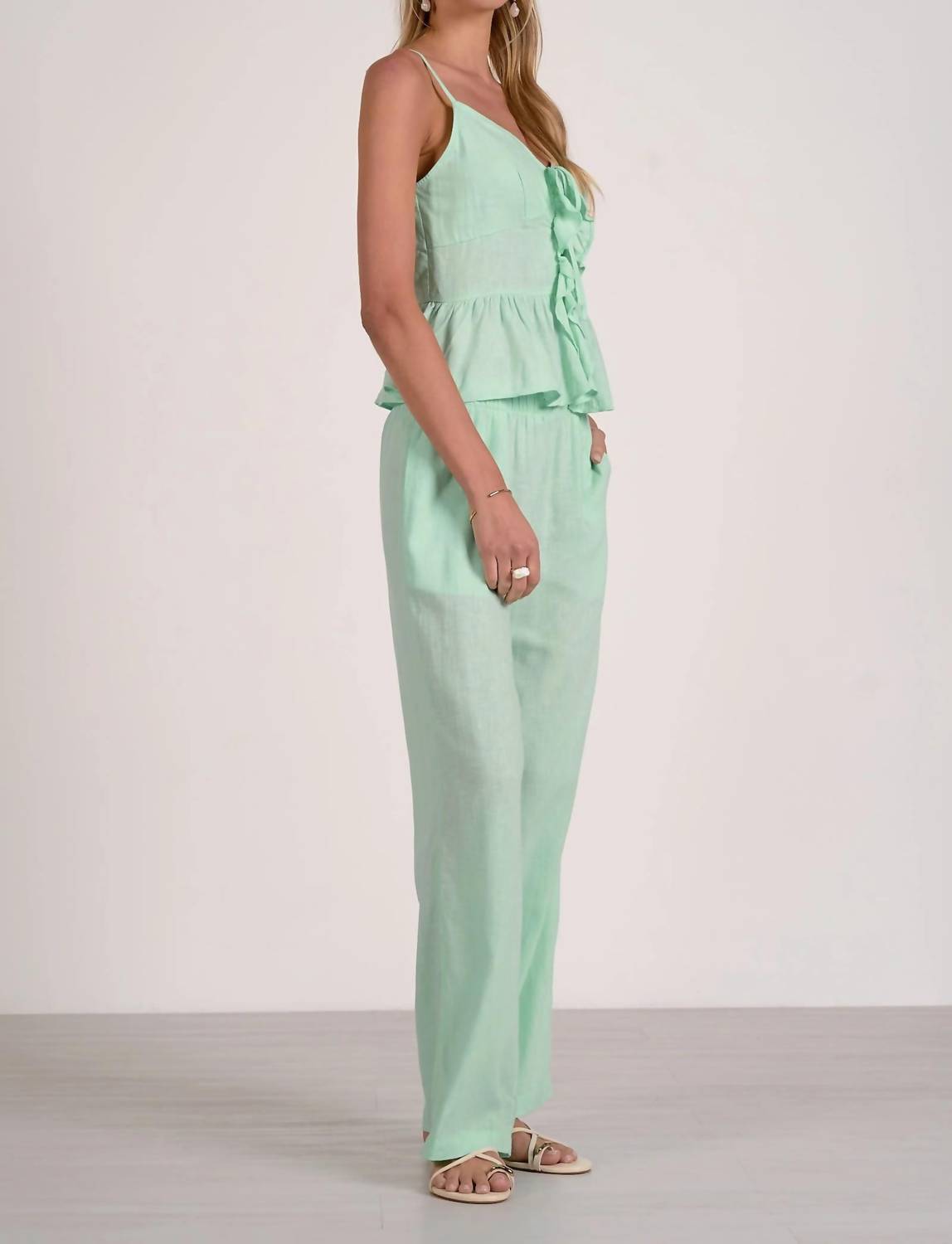 Elan - Linen Drawstring Pant