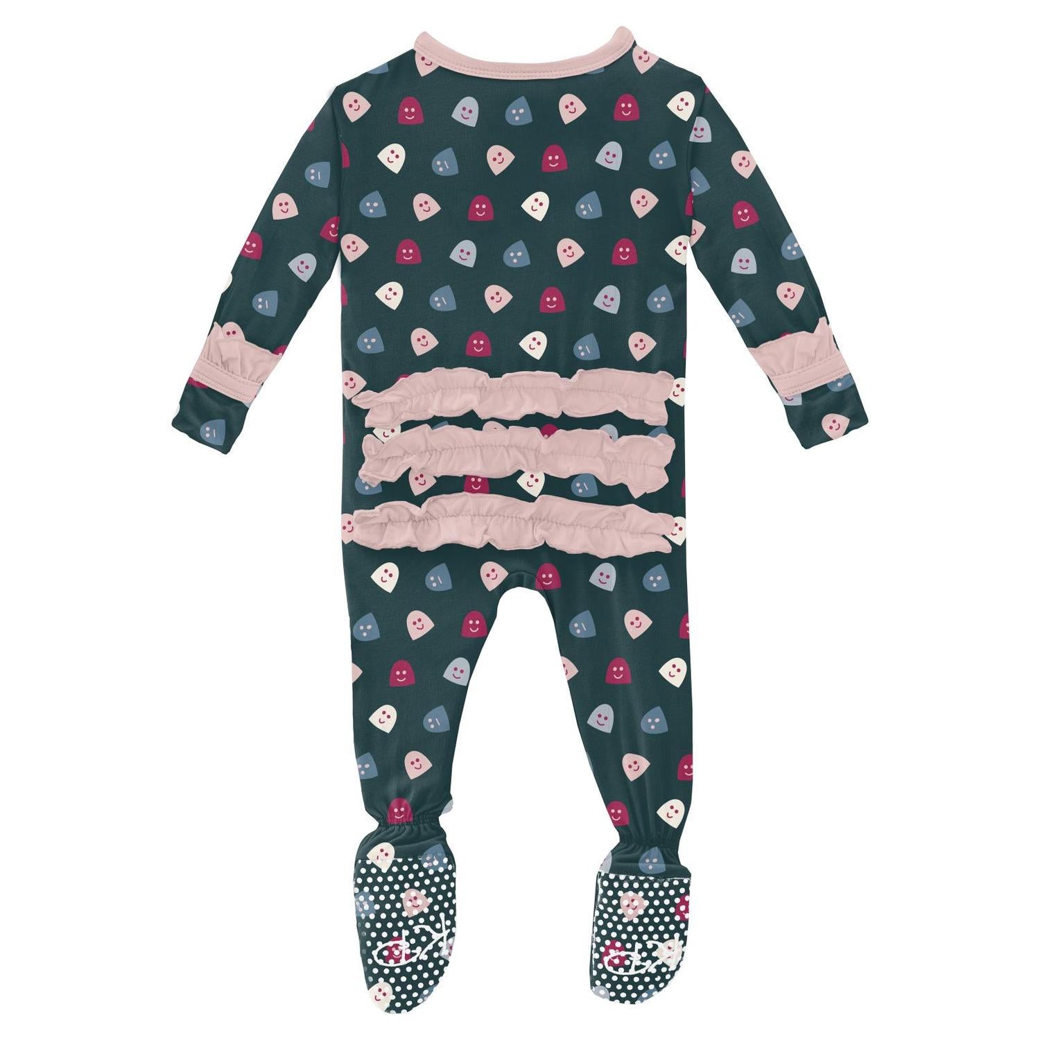 Kickee - Kids' Ruffle Footie with Snaps