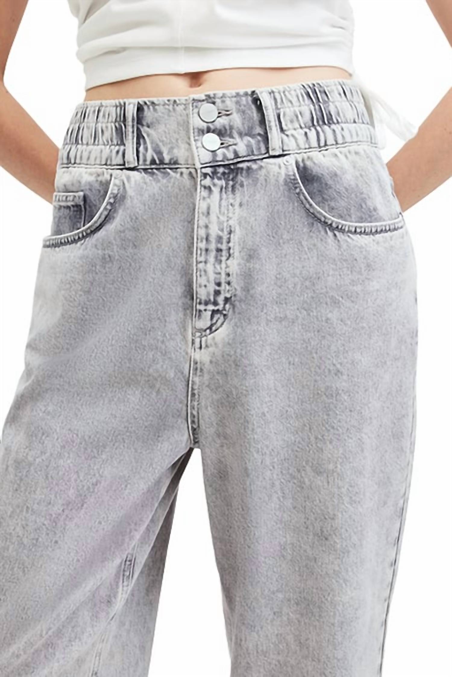 Allsaints - Hailey Frayed Hem Denim Straight Jean