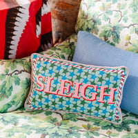 Furbish Studio - Sleigh Needlepoint Pillow