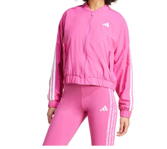 Adidas - Essentials 3-stripes Lifestyle Woven Bomber Full Zip Jacket