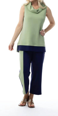 Pure Essence - Two-tone Sleeveless Top