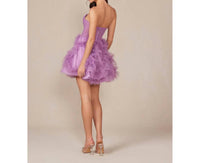 Nox Anabel - Indie Strapless Ruffle Homecoming Dress