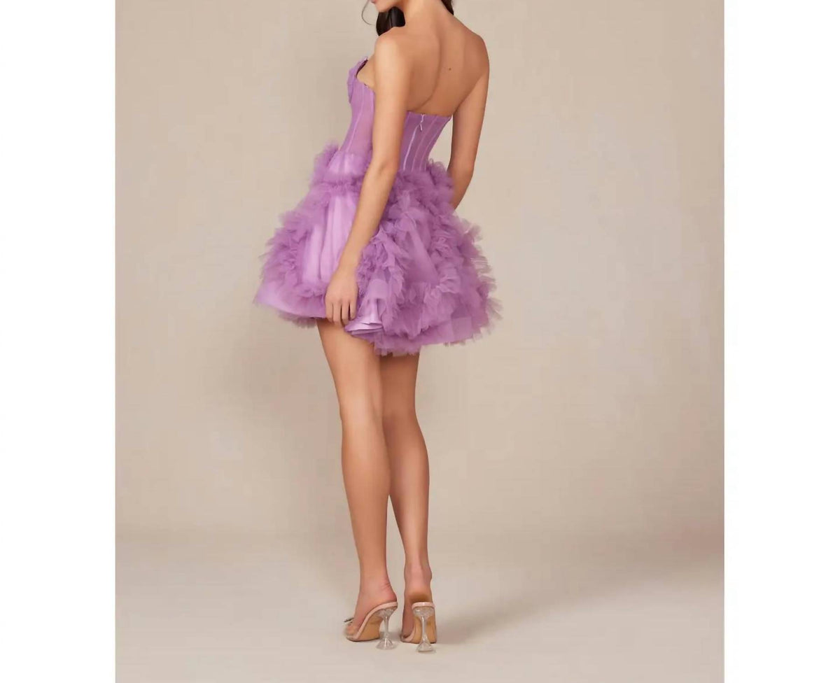 Nox Anabel - Indie Strapless Ruffle Homecoming Dress