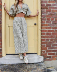 Bucketlist - Cinched V Neck Crop Top