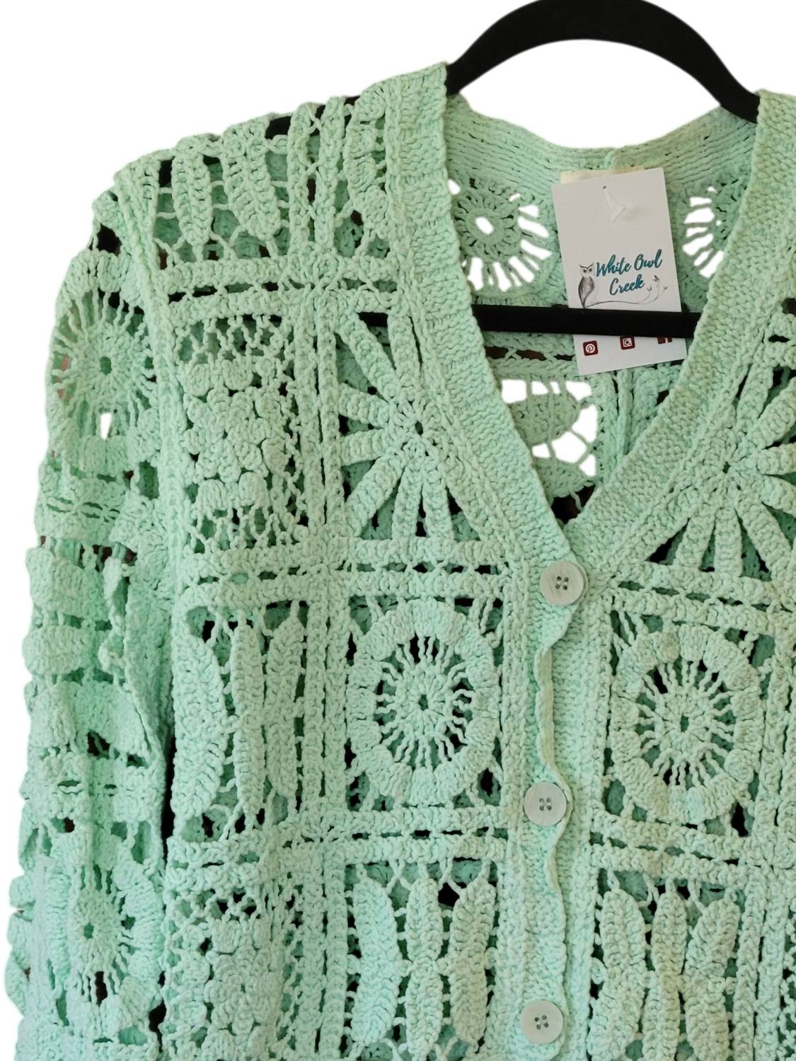 Pol - Women's Granny Square Cardigan