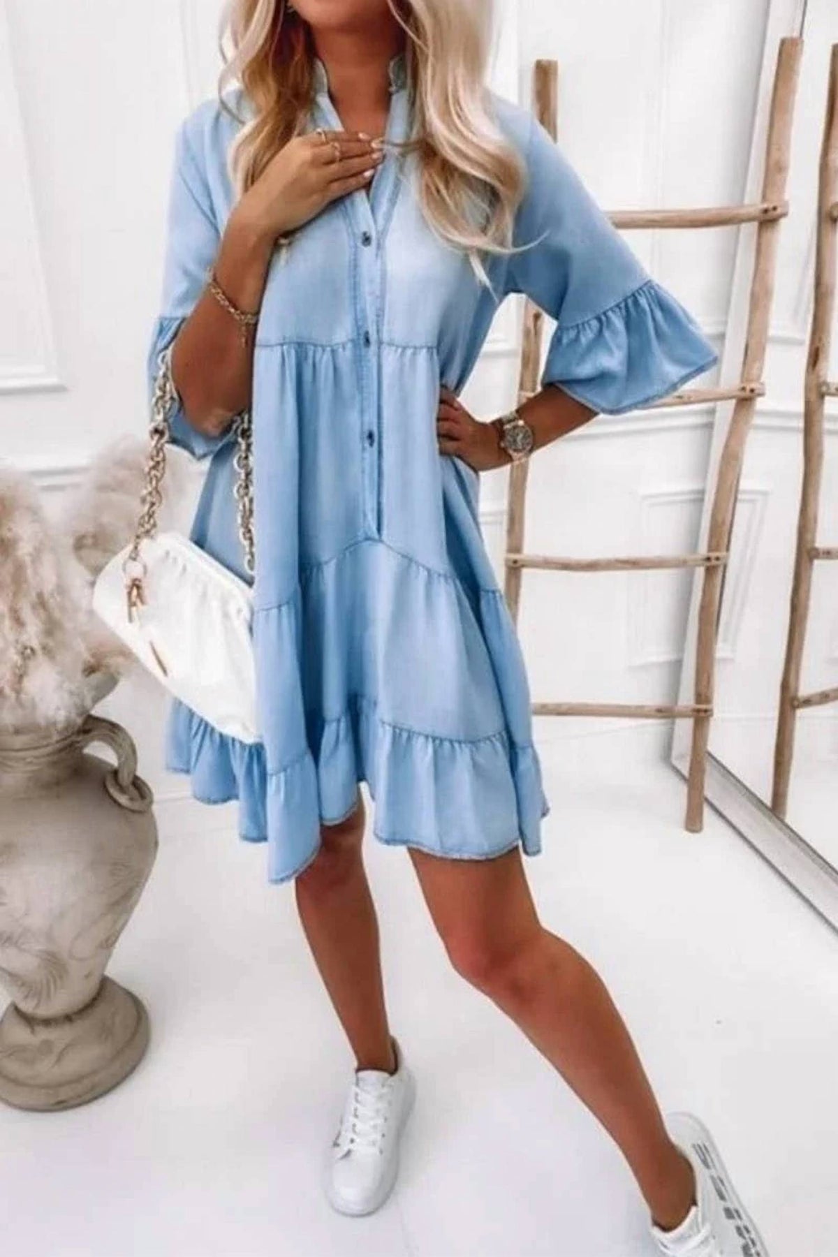 Ninexis - Washed Denim Dress