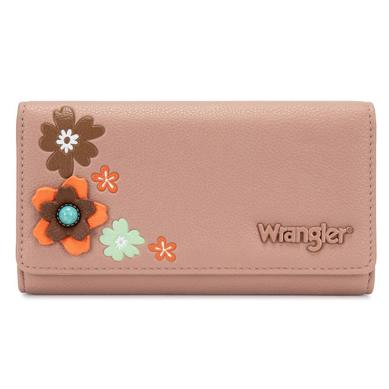 Wrangler - Multi Floral Turquoise RFID Long Wallet