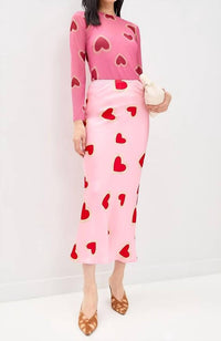 Never Fully Dressed - Hearts Mesh Top