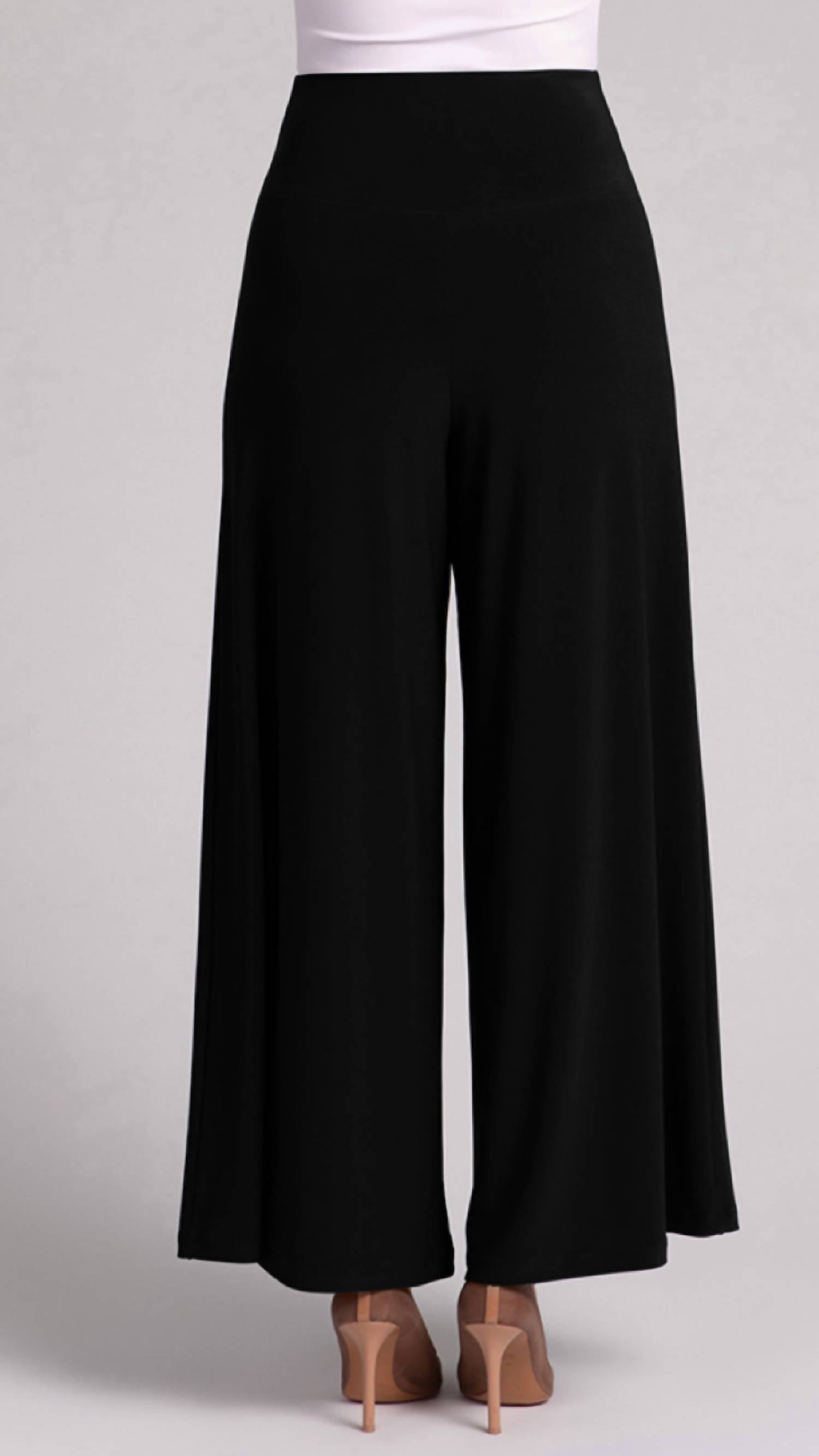 Sympli Trumpet Leg Pant in black - women's pants - detail view