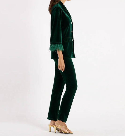 Jude Connally - Essie Jacket Stretch Velvet Blazer