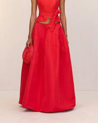 Cult Gaia - Red Bubble Skirt