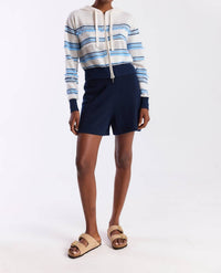 Brodie Cashmere Bermuda Shorts in navy - women's shorts