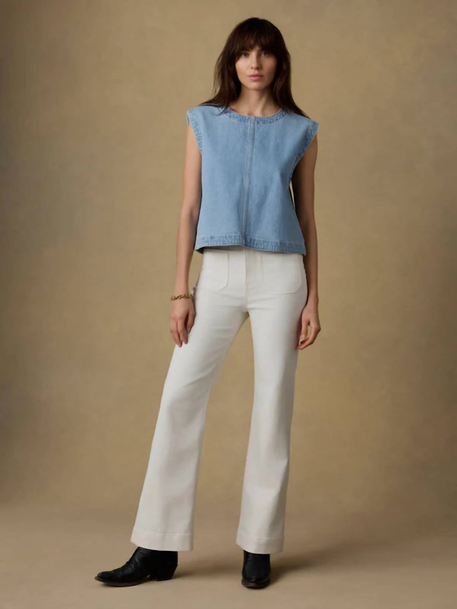 Faherty - Solstice Denim Shell Top