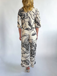 Tcec - Cropped Silhouette Pants