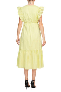 Nanette Lepore - Stripe Cotton Ruffle Dress