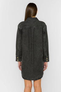 Velvet Heart Leena Dress in faded black - women's dress - alternate view