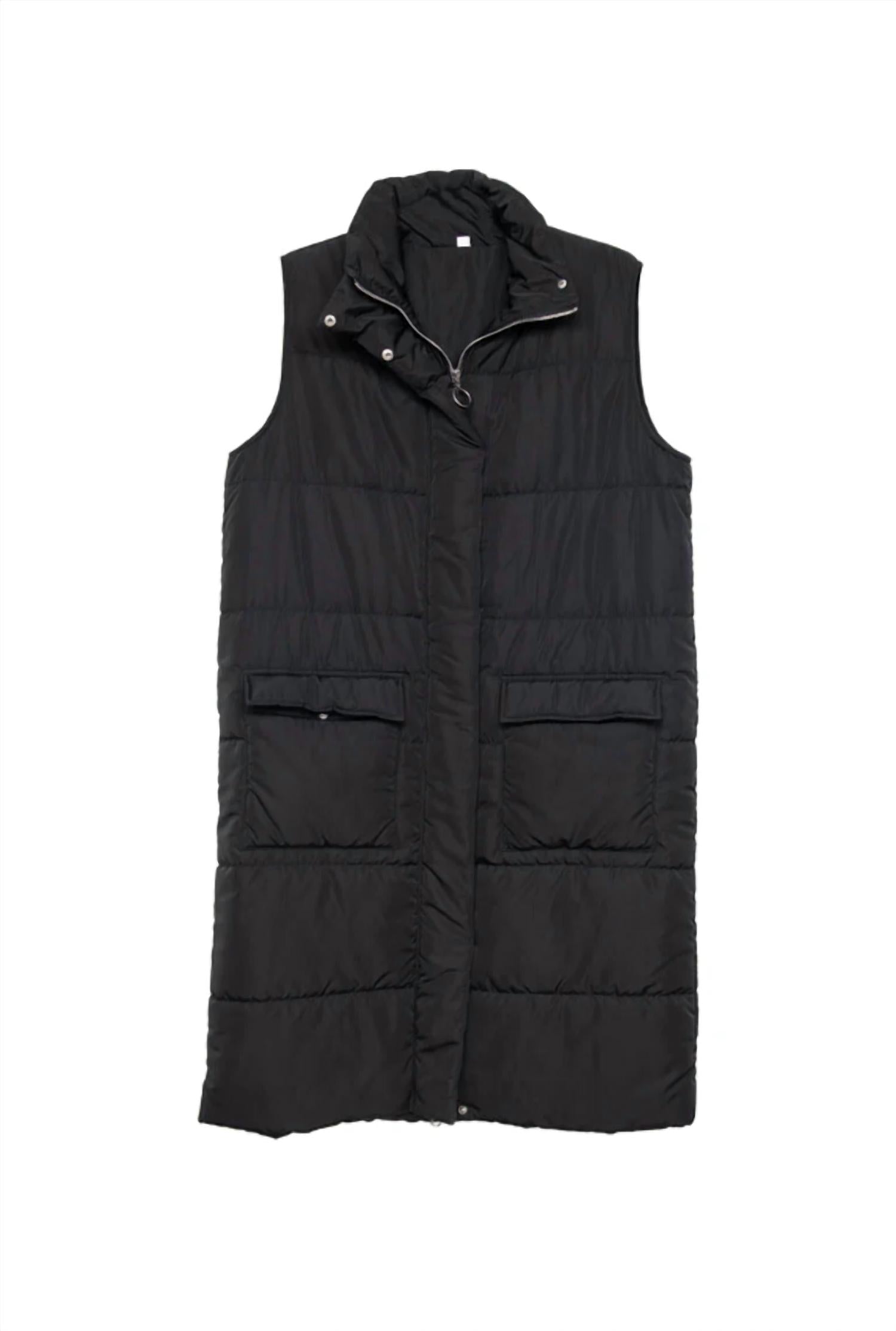Katydid - Long Quilted Puffer Vest