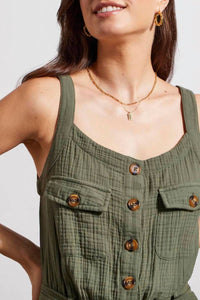 Tribal - Button Front Jumpsuit