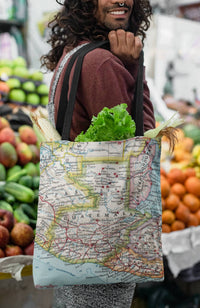 Daisy - Women's Georgia Map Tote Bag
