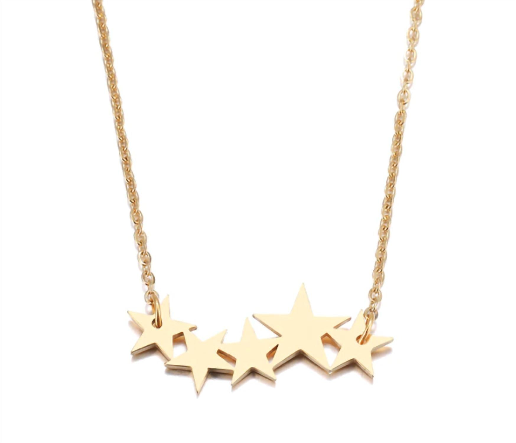 Harper & Jewels Women's Celestial Star Cluster Necklace in gold - women's jewelry