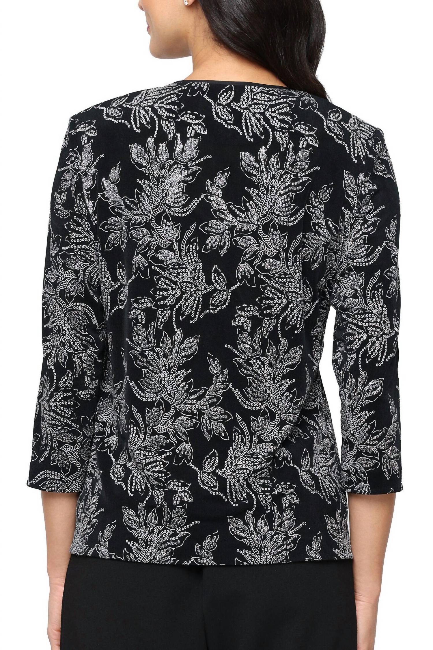 Alex Evenings - Women's Two Piece Twinset Scoop Neckline Sleeveless Tank Top And Jacket