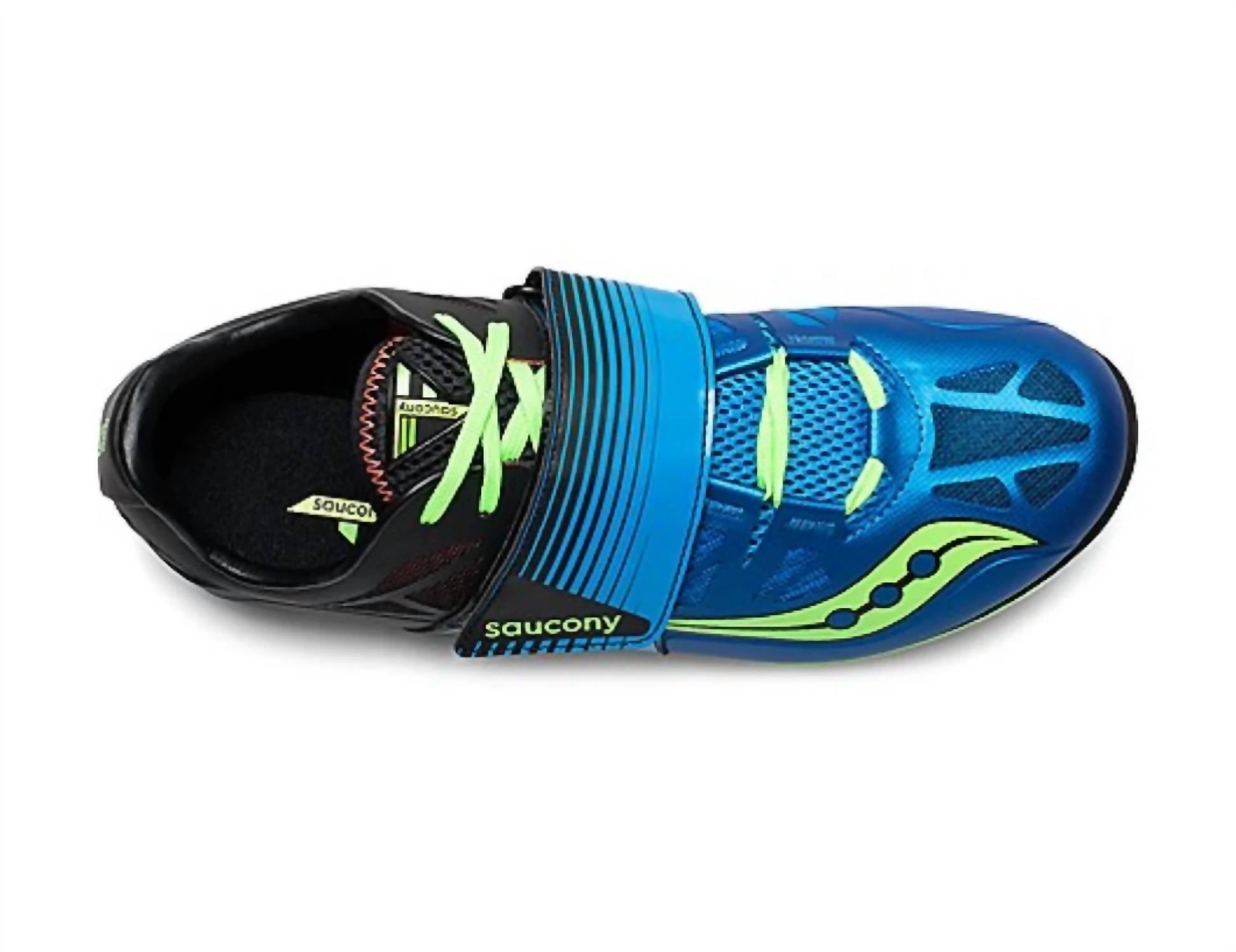 SAUCONY Men's Soarin J2 Shoes in blue lime - men's shoe - view 4