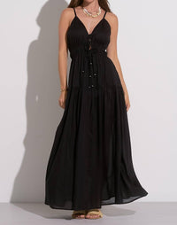 Elan - Front Tie Maxi Dress