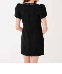 Lilly Pulitzer Emmylou Boucle Dress in noir chic chick boucle - women's dress - detail view