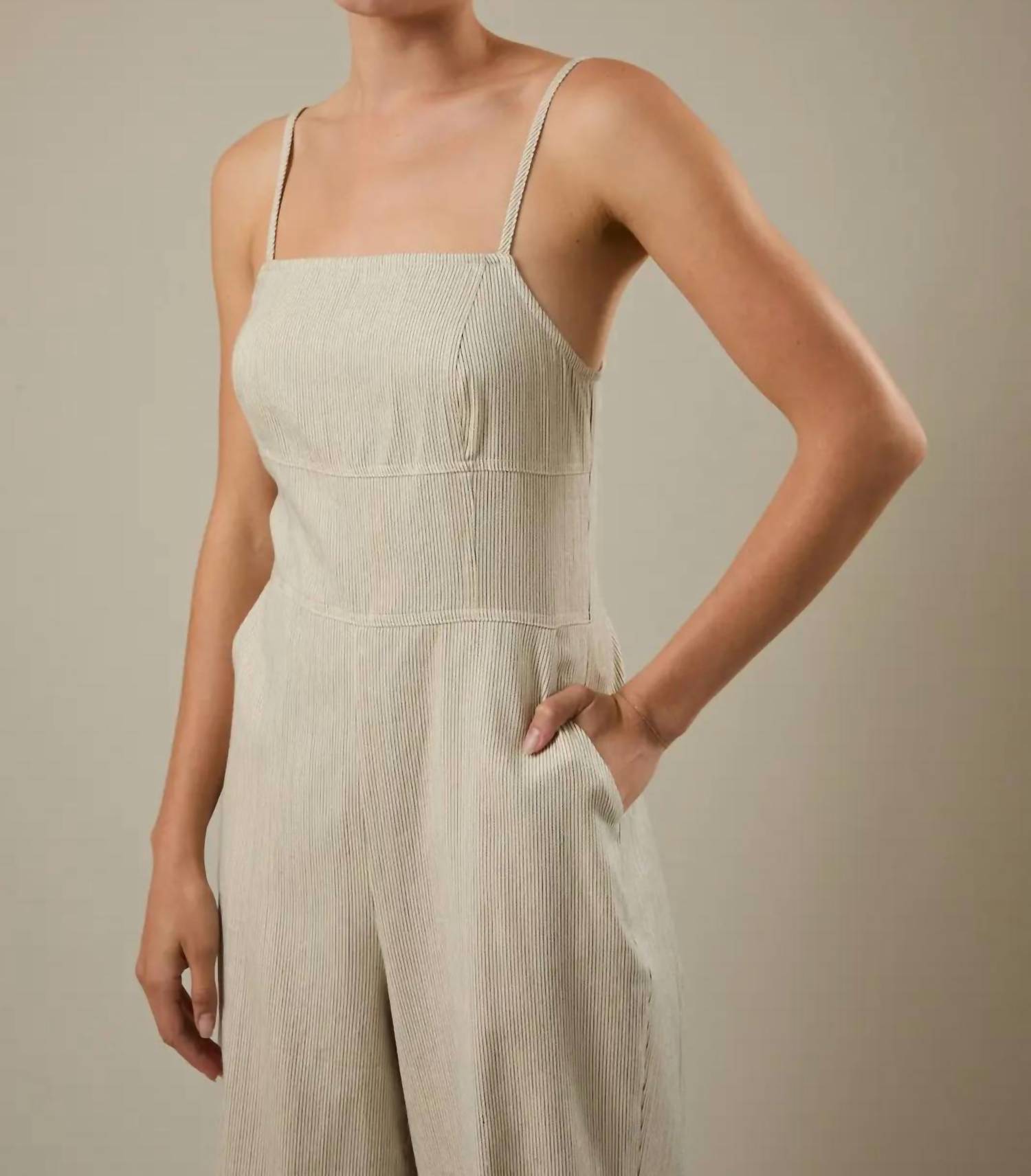Le Lis - Demi Yarn Dye Stripe Jumpsuit