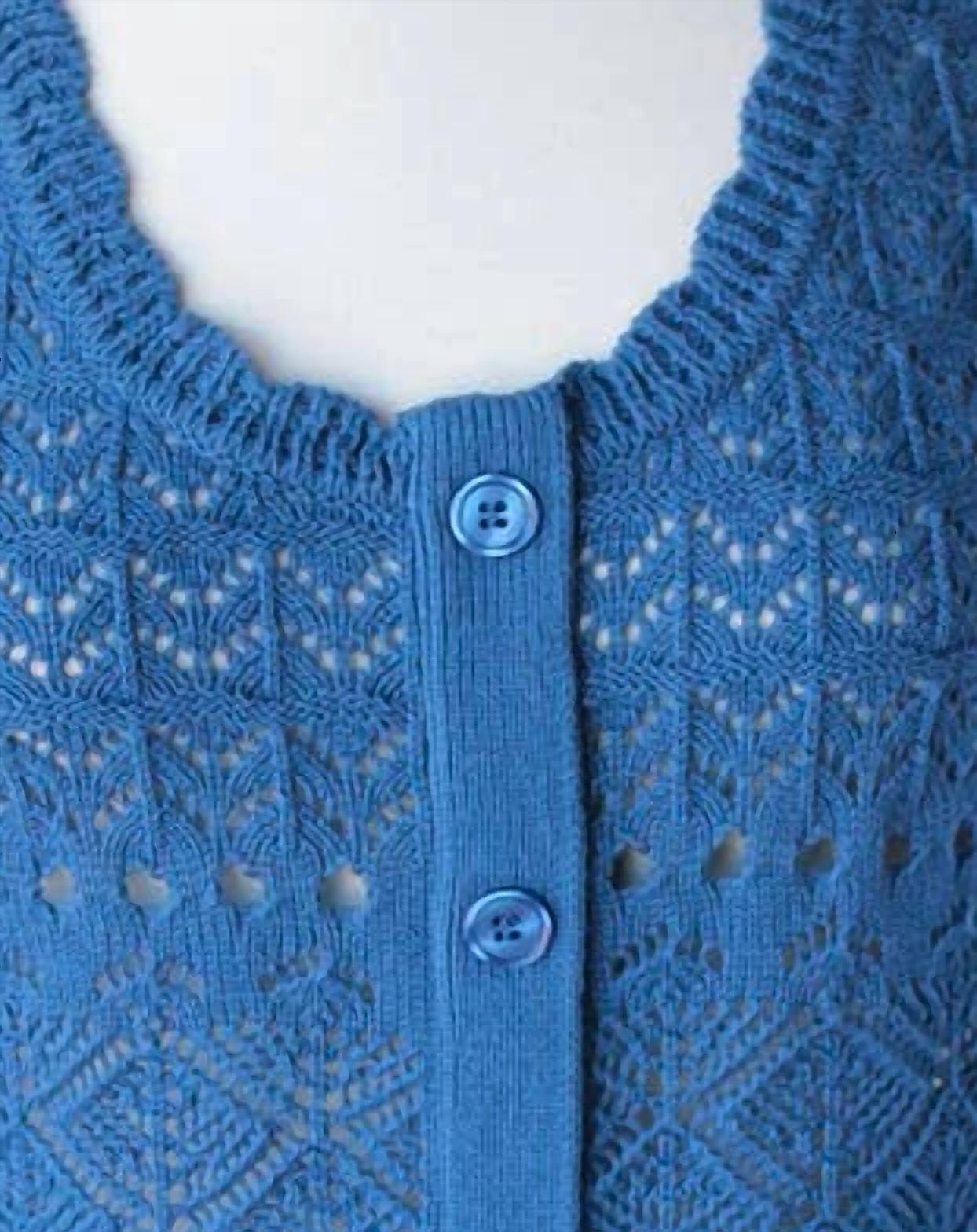 Keren Hart - Women's Knitted Button Down Tank Top
