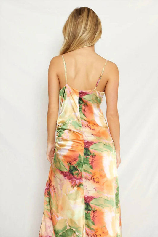 Miss Sparkling - Side Gather Midi Dress