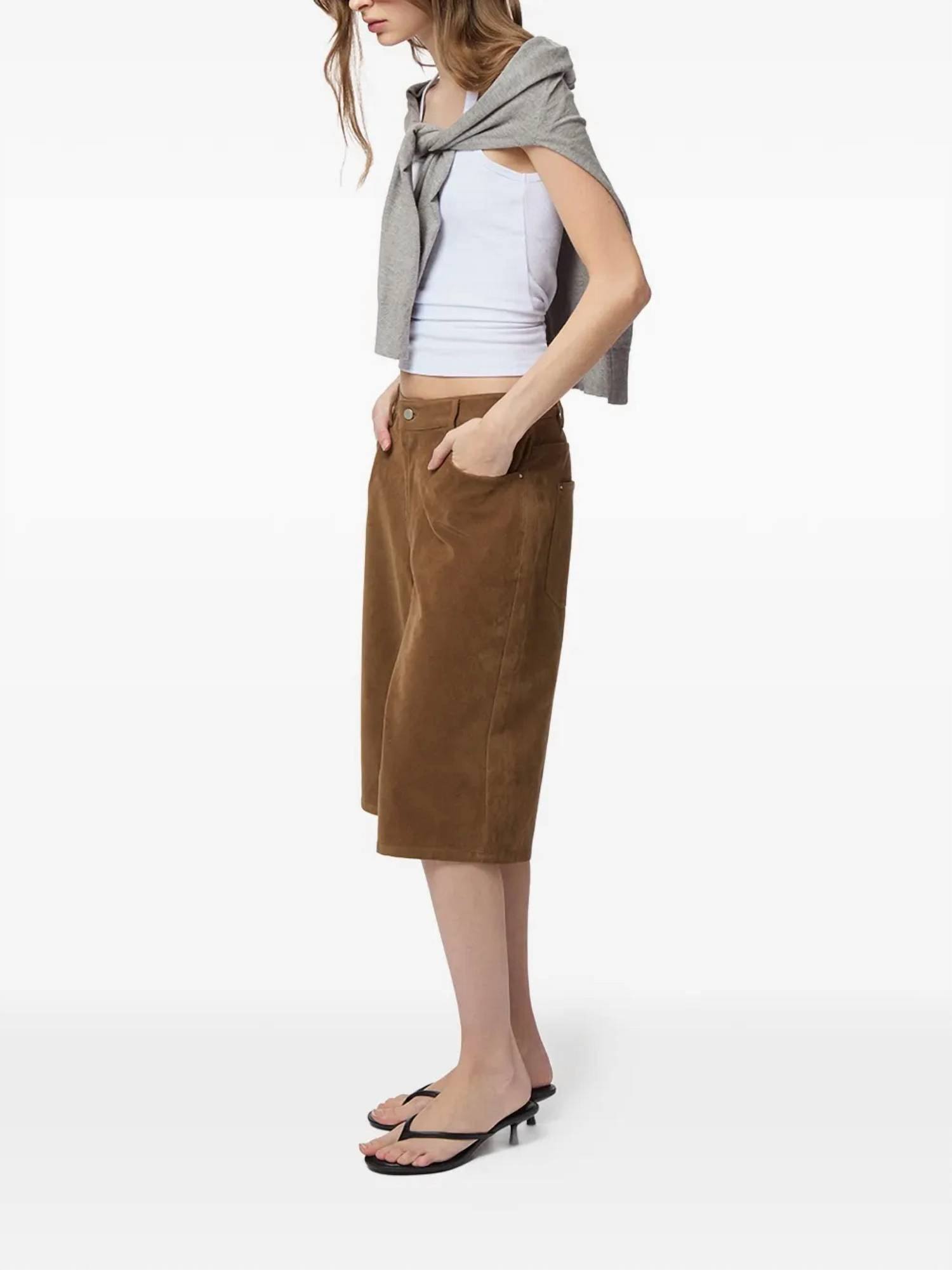 Apparis - Women's Ren Sans Suede Bermuda Shorts