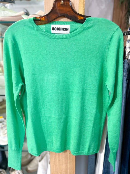 Colorush - Clio Fitted Crew Pullover Top