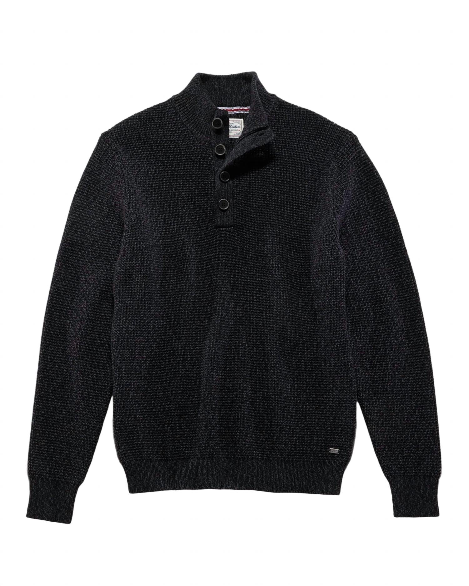 Flags & Anthem - Denver Cooling Button Mock Neck Sweater Top