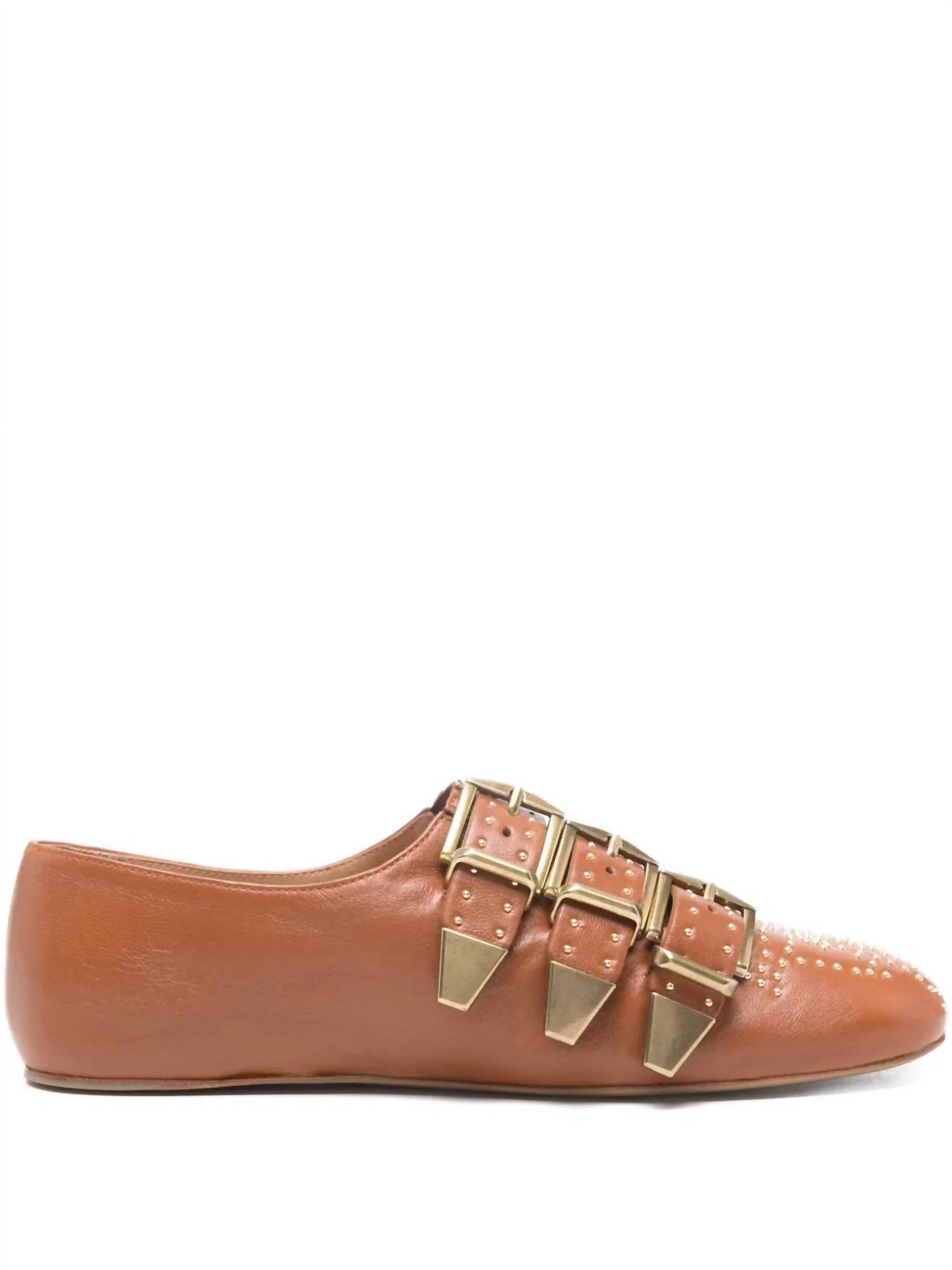 Chloe Women's Susan Flat Shoes in brown - women's flats