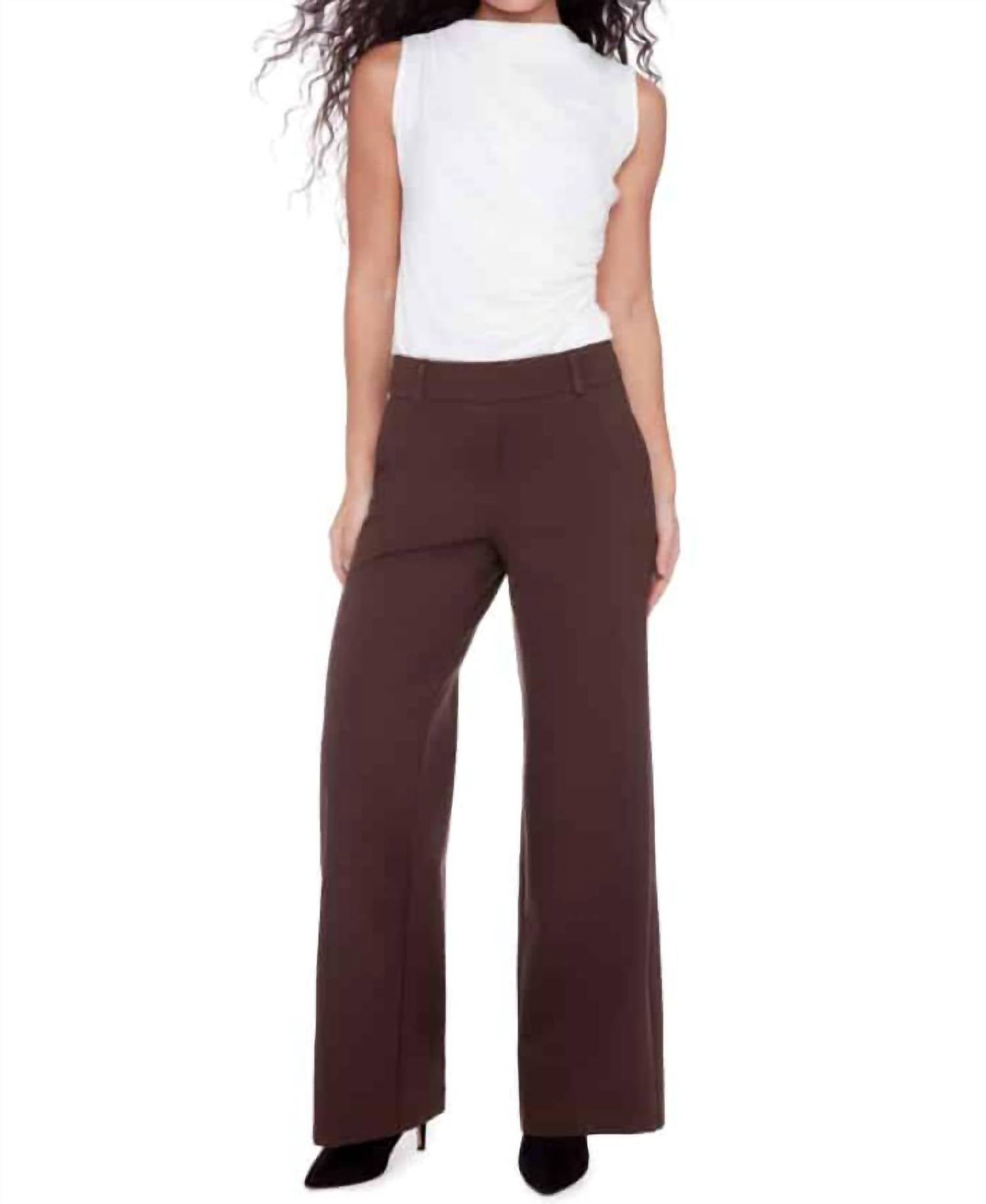 I Love Tyler Madison - Ponte Wide Leg Pants