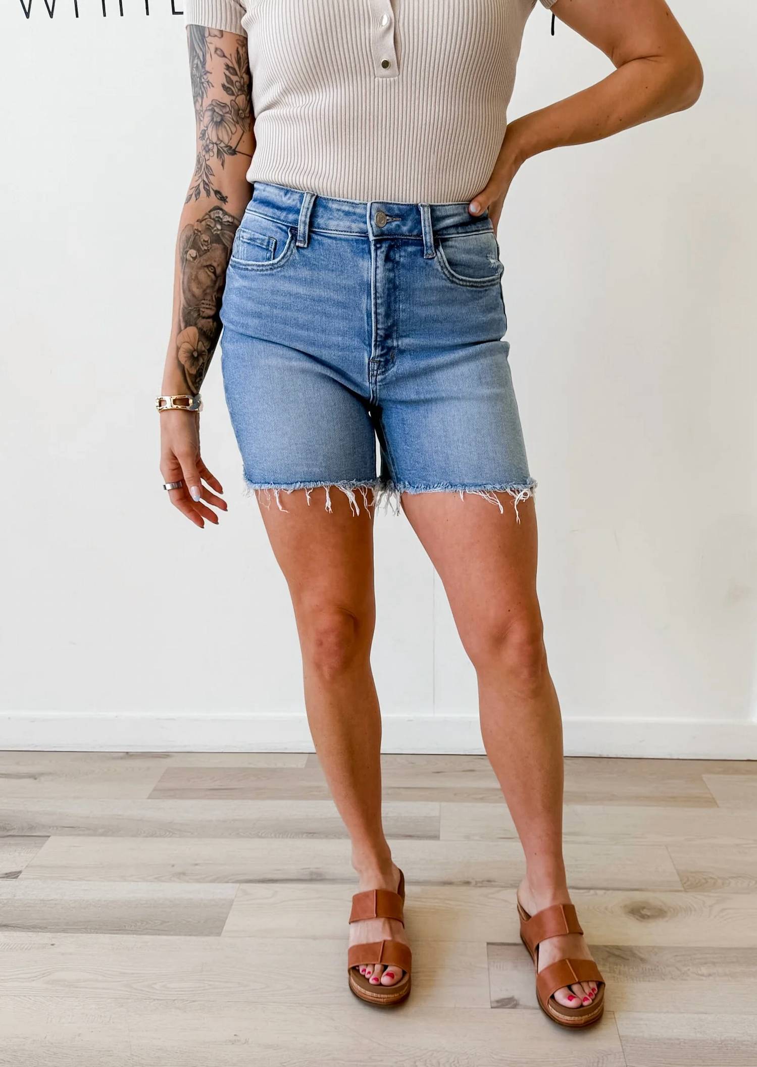 Vervet By Flying Monkey - Montey Boyfriend Shorts