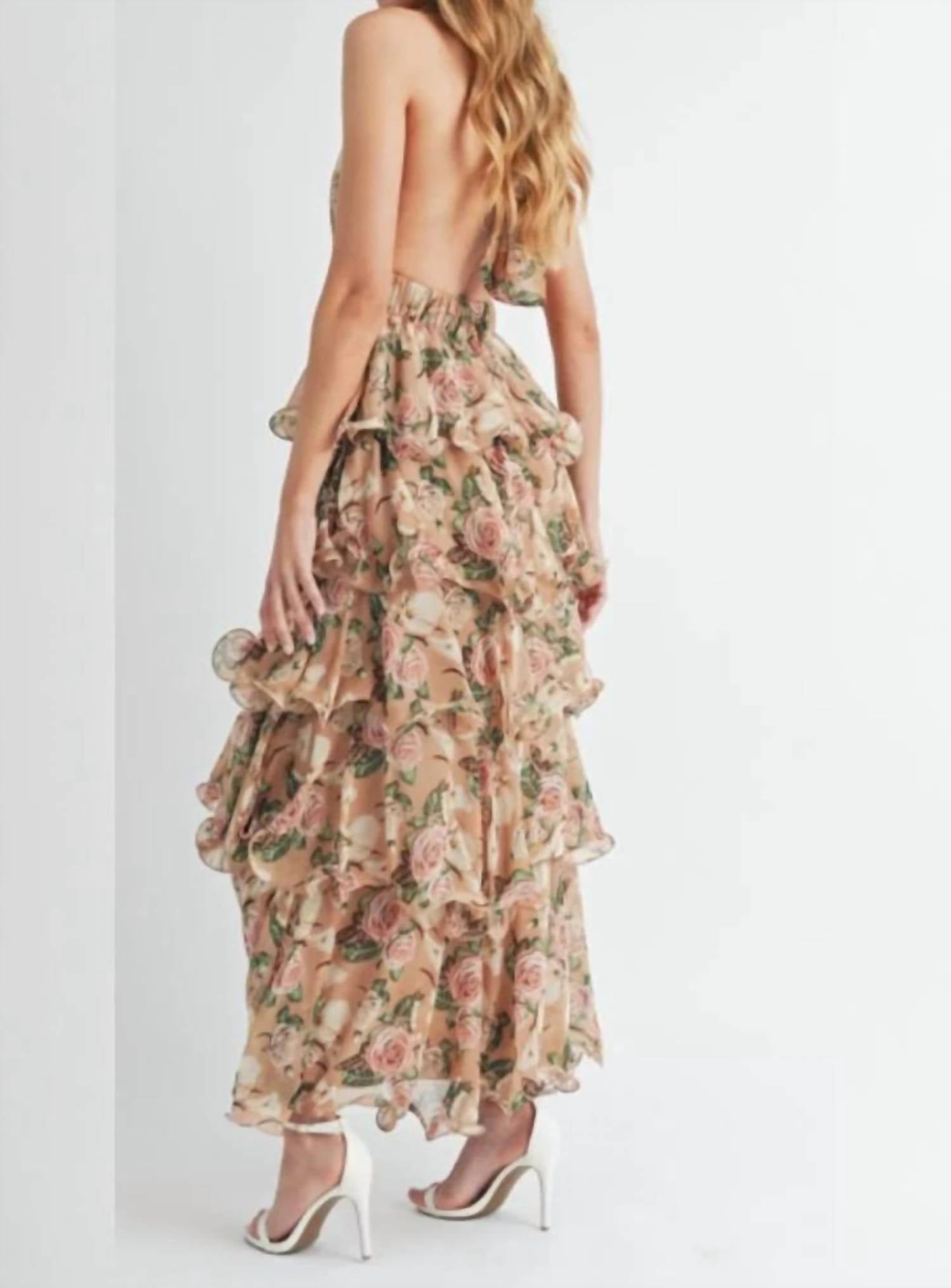 Mulla - The Rose Ruffled Maxi Dress