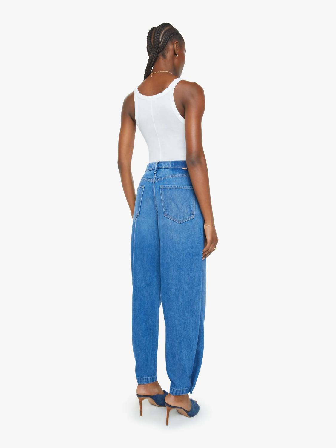Mother Chute Flood Jeans in breaking new ground - women's jeans - detail view