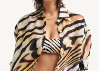 Vitamin A - Playa Linen Boyfriend Shirt