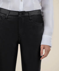 Kut From The Kloth - Kelsey Coated High Rise Ankle Flare Raw Hem Pants