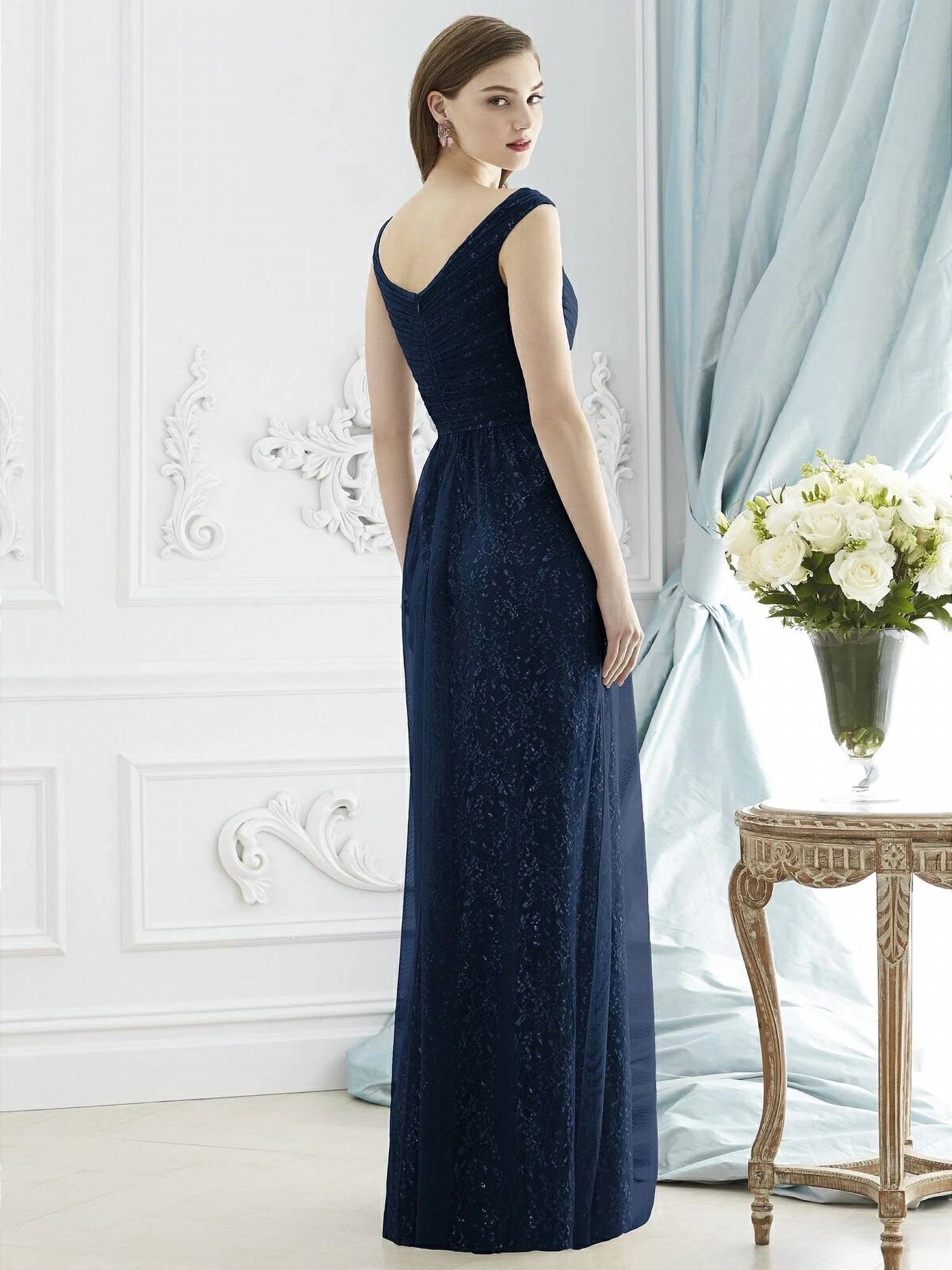 Dessy - Cap Sleeve Wedding Dress