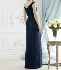 Dessy - Cap Sleeve Wedding Dress