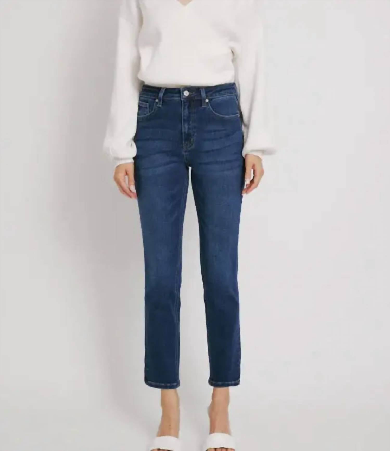 Kancan - Adaline High Rise Slim Straight Jeans