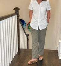 Dylan - Short Sleeve Linen Button Down Shirt